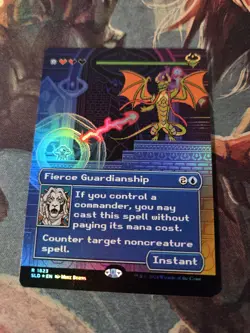 MTG Fierce Guardianship (1823) *Rainbow Foil* Secret Lair: Pixel Perfect MT/NM - Image 2