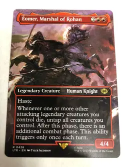 MTG: The Lord Of The Rings LTR 0428 -EOMER MARSHAL OF ROHAN- Rare, Borderless - Image 1