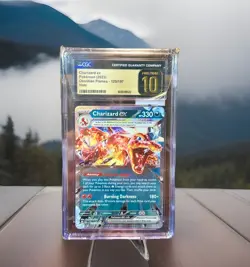 CGC 10 PRISTINE! Charizard Ex 125/197 HOLO RARE Obsidian Flames Pokemon Card - Image 1