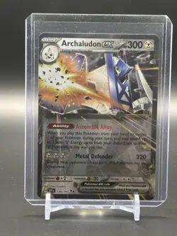 Archaludon ex 130/191 Pokemon Surging Sparks Double Rare Holo - Image 1