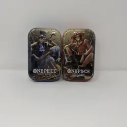 One Piece TCG Card Game - Mini Tin Vol.2 English 2 Packs Of OP 13 + Promo Pack - Image 1