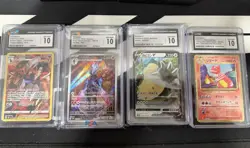 Pokemon English And Japanese CGC 10 Graded Card Lot Of 4 - Image 1