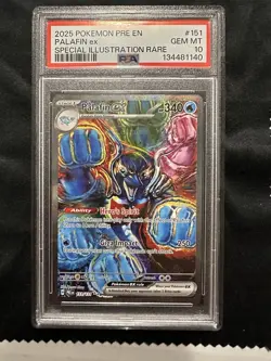 Pokemon TCG Palafin EX PSA 10 Prismatic Evolutions Sir English Card 151/131 - Image 1