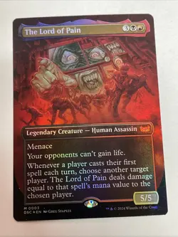 The Lord of Pain (Borderless) Commander: Duskmourn: House of Horror Foil Mythic - Image 1
