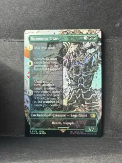 Summon: Titan (Borderless) Final Fantasy Foil - Image 1