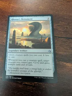 MTG Magic the Gathering Rhonas's Monument (236/347) Amonkhet LP - Image 1
