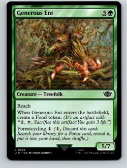 Magic the Gathering Generous Ent The Lord of the Rings MTG Free Shipping! - Image 1