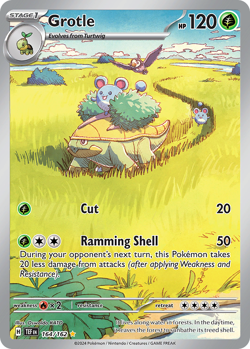 Pokemon TCG Grotle 164/162 Illustration Rare Near Mint English - Image 1