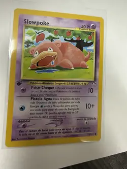 Pokemon TCG 1st Edition Spanish Card Lot - Slowpoke, Gligar, Hoothoot, Piloswine - Image 1