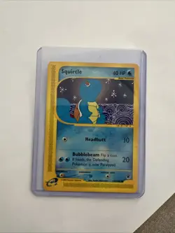 Pokemon TCG Squirtle 132/165 Non-Holo Expedition Card NM Condition - Image 1