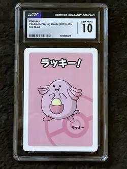 CGC 10 GEM MINT Chansey Old Maid 2019 Japanese Pokemon Card - Image 1