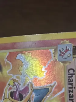 Pokemon TCG Charizard 004/102 Base Set Holo Rare HP Creased - Image 2