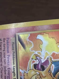Pokemon TCG Charizard 004/102 Base Set Holo Rare HP Creased - Image 4