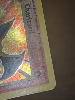 Pokemon TCG Charizard 004/102 Base Set Holo Rare HP Creased - Image 5