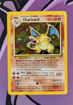 Charizard 004/102 Base Set Holo HP Wizards of The Coast 1999 Pokemon TCG - Image 1