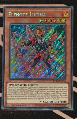 BPRO-EN010 Elfnote Lucina Secret Rare 1st Ed YUGIOH - Image 1