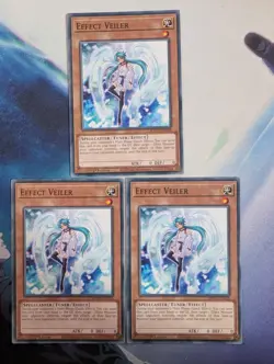 YuGiOh! Effect Veiler SDWD-EN018 x3 PLAYSET 1st Ed - Image 1