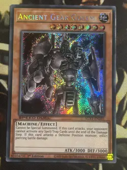 Yugioh: Ancient Gear Golem - SGX1-END01 - Secret Rare - 1st Edition - NM - Image 1
