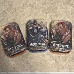One Piece Card Mini-Tin Pack Set Vol.2 sealed Includes Ace and Sabo Tins 3 LOT - Image 1