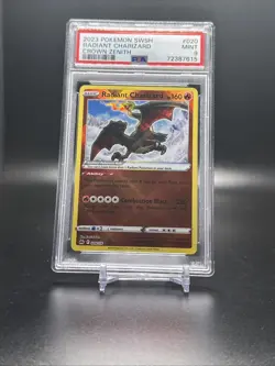Pokemon Sword & Shield Crown Zenith Radiant Charizard #020/159 PSA 9 - Image 1