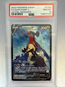 Garchomp V PSA 10 Astral Radiance TG23/TG30 Pokemon Card 2022 Trainer Gallery FA - Image 1