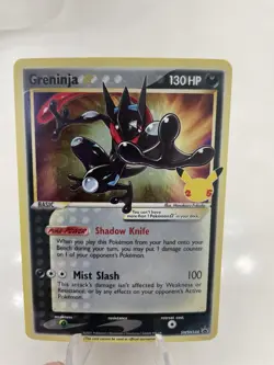 Greninja Gold Star Celebrations Promo SWSH144 Pokemon Card NM - Image 2