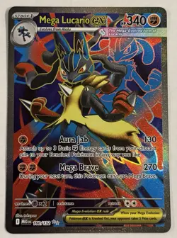 Pokemon TCG Mega Lucario EX 160/132 Ultra Rare Holo Card Mega Evolution - Image 1