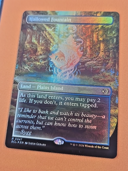 Hallowed Fountain BORDERLESS FOIL-NM/M-Lorwyn Eclipsed - Image 1