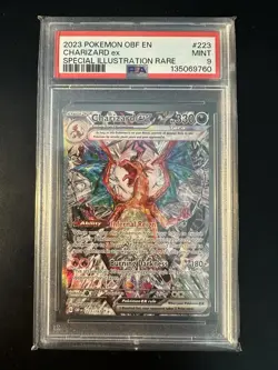 2023 POKEMON OBSIDIAN FLAMES CHARIZARD EX SIR 223 PSA 9 - Image 1
