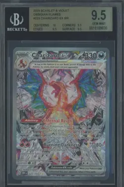 Charizard EX Obsidian Flames SIR 223/197 SV03 GRADED BGS 9.5 - Image 1