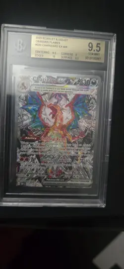 Charizard EX Obsidian Flames SIR 223/197 SV03 GRADED BGS 9.5 - Image 1