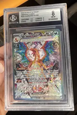 Pokemon Charizard EX Special Illustration Rare 223/197 SIR Obsidian Flames BGS 8 - Image 1
