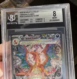Pokemon Charizard EX Special Illustration Rare 223/197 SIR Obsidian Flames BGS 8 - Image 2