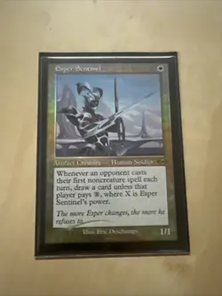 MTG English Esper Sentinel (Retro Frame) NM Foil Modern Horizons 2 Played - Image 1