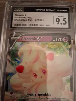 2020 Pokemon Alcremie V Champions Path 022/073 CGC Mint + 9.5 - Image 3
