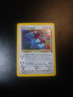 Cool Porygon 15/53 Wotc Black Star Promo Holo Pokemon SWIRL UNDER MOUTH! - Image 1