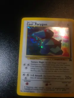 Cool Porygon 15/53 Wotc Black Star Promo Holo Pokemon SWIRL UNDER MOUTH! - Image 3