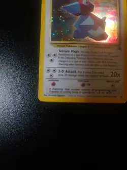 Cool Porygon 15/53 Wotc Black Star Promo Holo Pokemon SWIRL UNDER MOUTH! - Image 4
