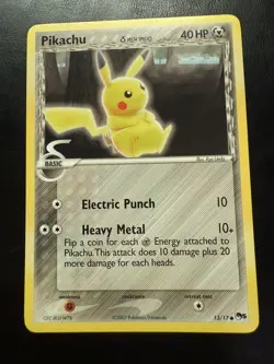 Pokemon TCG Pikachu Delta Species 13/17 Pop Series 5 Steel Type NM - Image 1