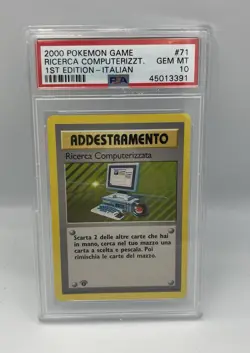 POKEMON PSA 10 RICERCA COMPUTERIZZATA 71/102 SET BASE 1st ITALIANO POP 11!🌏 - Image 1