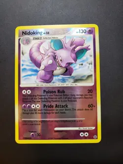 Pokemon Nidoking TCG Reverse Holo Rare Card 34/132 Secret Wonders - Image 1