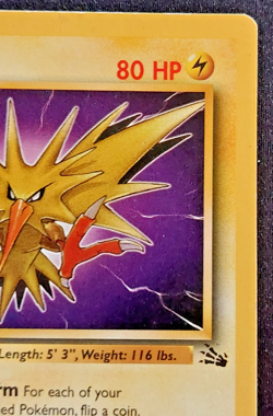 Pokemon TCG Zapdos 30/62 fossil unlimited HP wotc - Image 5