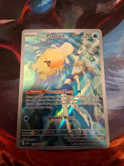 Pokemon TCG Destined Rivals Misty's Psyduck Illustration Rare 193 NM MINT RAW - Image 2
