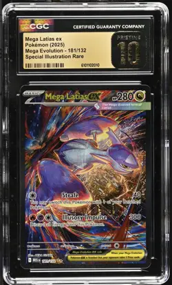 Pokemon Mega Latias ex 181/132 Ultra Rare Mega Evolution - CGC 10 PRISTINE - Image 1