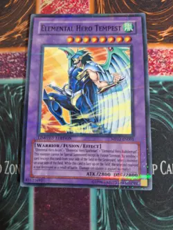 Yu-Gi-Oh! TCG Elemental Hero Tempest MF02-EN001 Parallel Rare Limited MP - Image 1