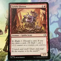 Gristle Glutton Lorwyn Eclipsed Regular Creature Goblin Scout Common MTG NM - Image 1