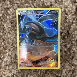 Pokemon Black Kyurem XY80 XY Basic 120 HP Dragon Holo Card Pokemon TCG - Image 1