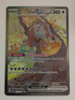 Bloodmoon Ursaluna ex 216/167 Sv06: Twilight Masquerade SIR Pokemon NM - Image 1