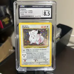 Clefairy Pokemon 1999 Base Set 5/102 Holo CGC 8.5 - Image 1