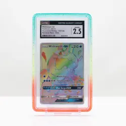 Pokemon Wishiwashi GX Rainbow Holo #151/145 Guardians Rising 2017 - CGC 2.5 - Image 1